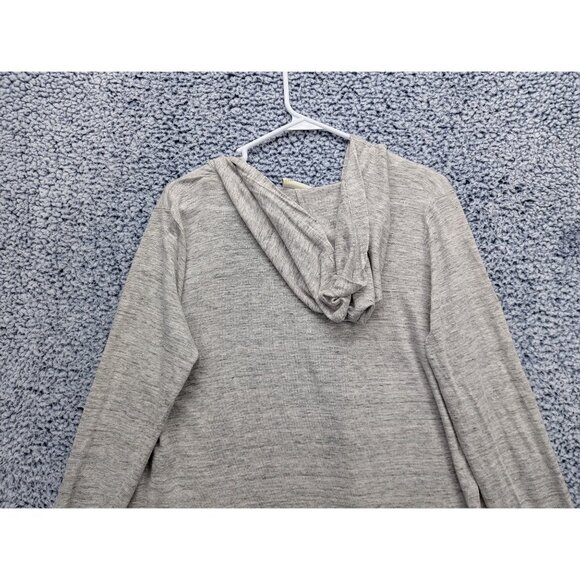 Cynthia Rowley 100% Linen Cardigan Size M Lightweight Open Front Boho Cali Gray - Picture 6 of 11